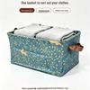 Waterproof Foldable Fabric Storage Basket with Handle for Home Organization