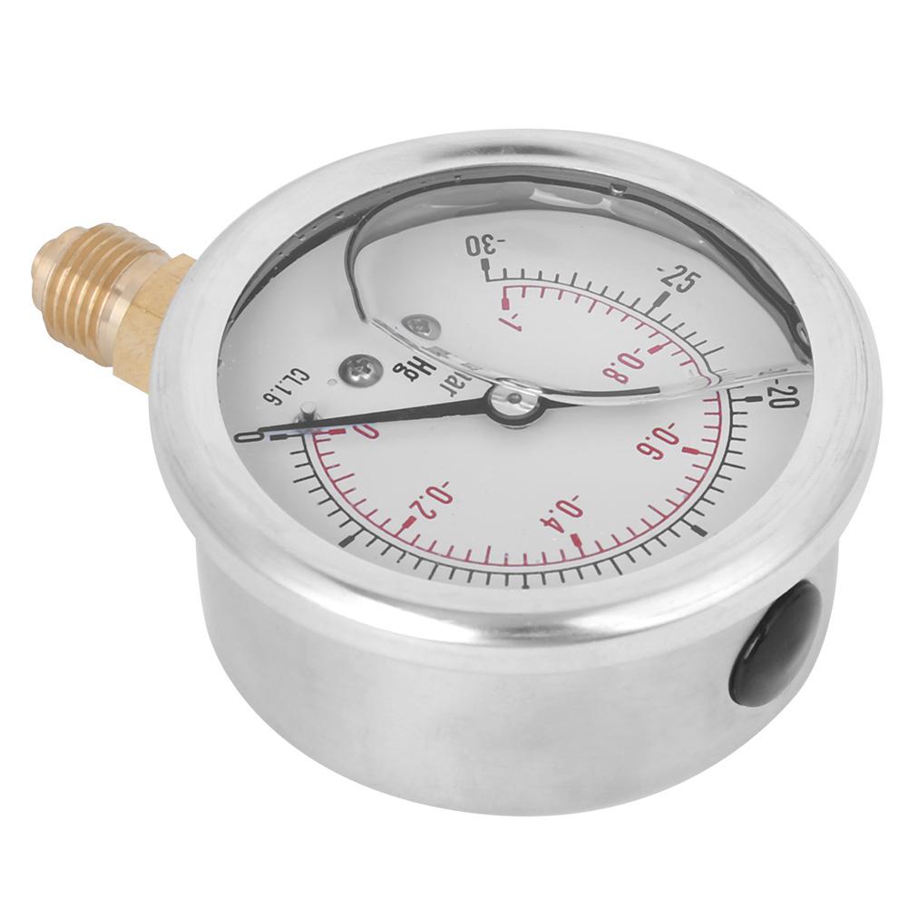 TS PGGZ604 0bar 1 4BSP Y60 Radial Oil Filled Vacuum Pressure Gauge for Petroleum Metallurgy