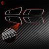 For VW Volkswagen Passat B6 2006-2011 Door Handle Frame Trim Cover Parts Soft Real Carbon Fiber Sticker Car Interior Accessories