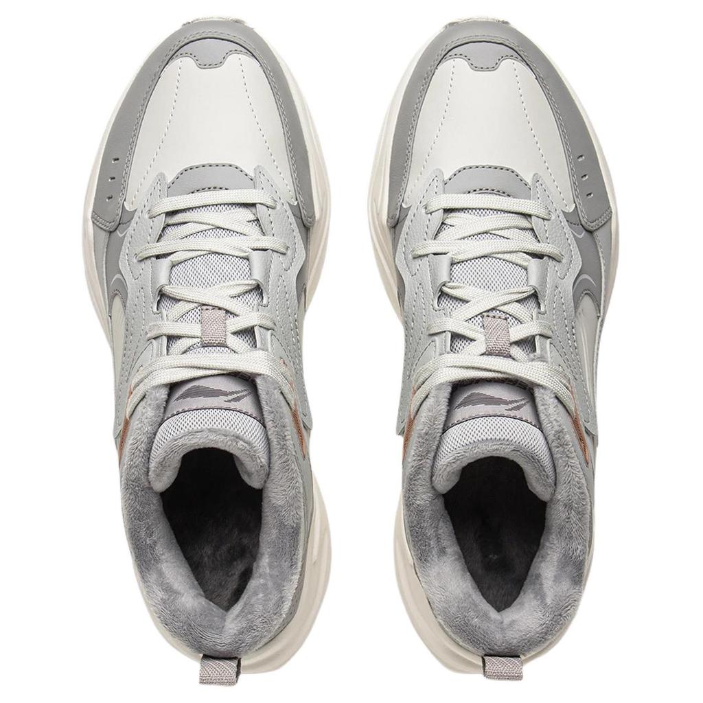 Li Ning LN DEFENDER Synthetic Leather Low top Chunky Sneakers Men's Gray AGCV425-3/