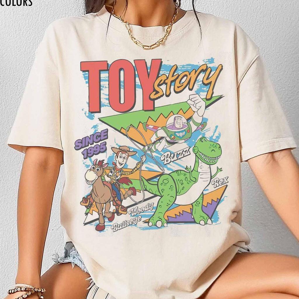 Retro Disney Toy Story 1995 Comfort Colors T-Shirt, Woody Buzz Lightyear Rex Tee, Disney Pixar Fest, WDW Disneyland Family Vacation Trip Tee