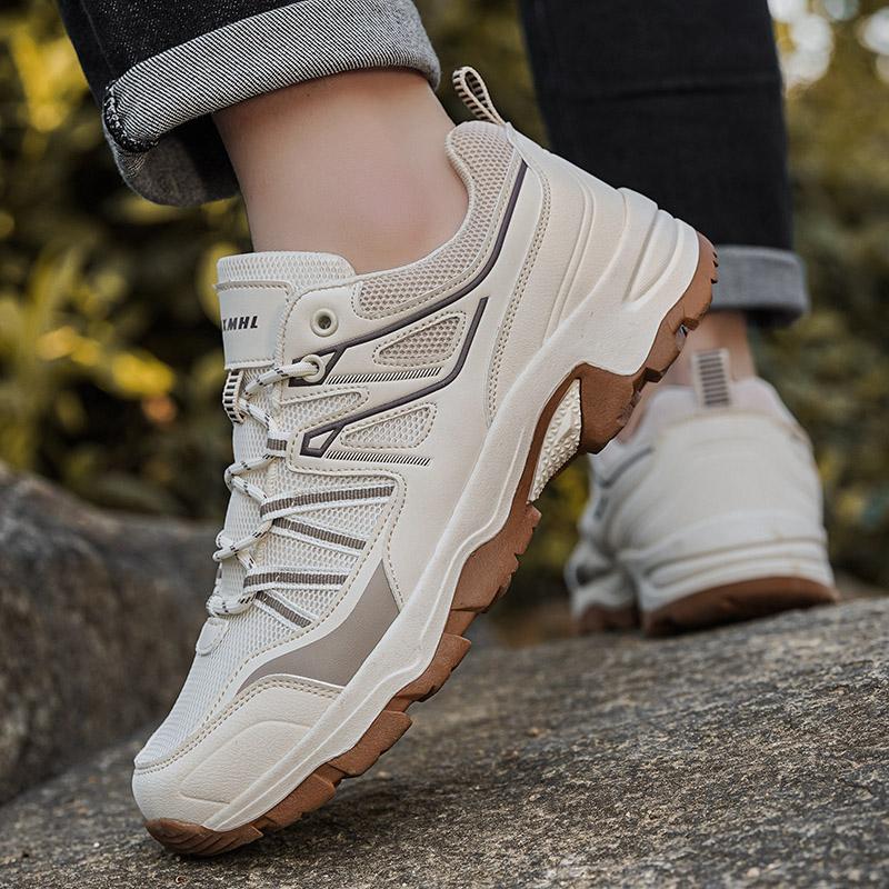 Outdoor Hiking Shoes Men Anti-slip Low-top Outdoor Sports Shoes Men Thick-soled Wear-resistant Soft Breathable Casual Shoes Men