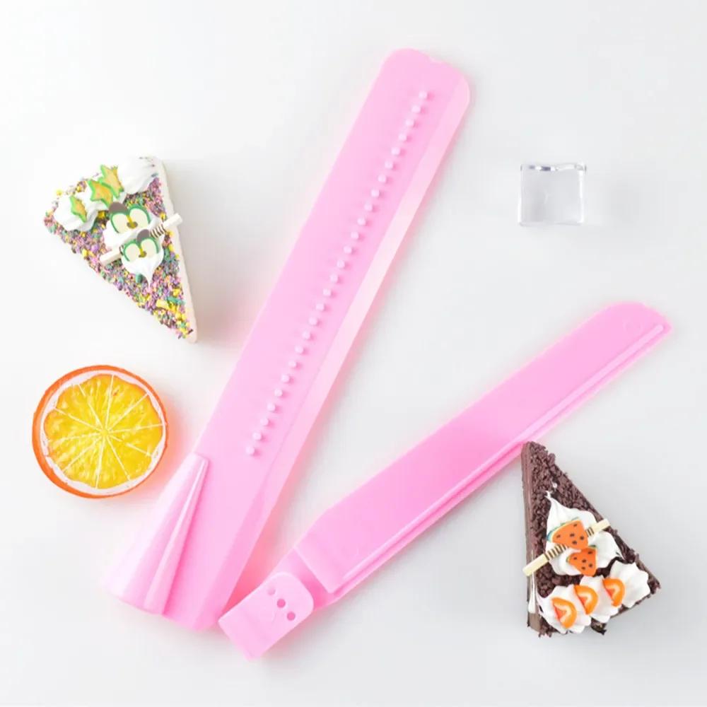 Convenient Adjustable Fondant Spatulas, Cake Edge Smoother, Cream Decorating DIY Bakeware, Kitchen Cake Tool, Tableware