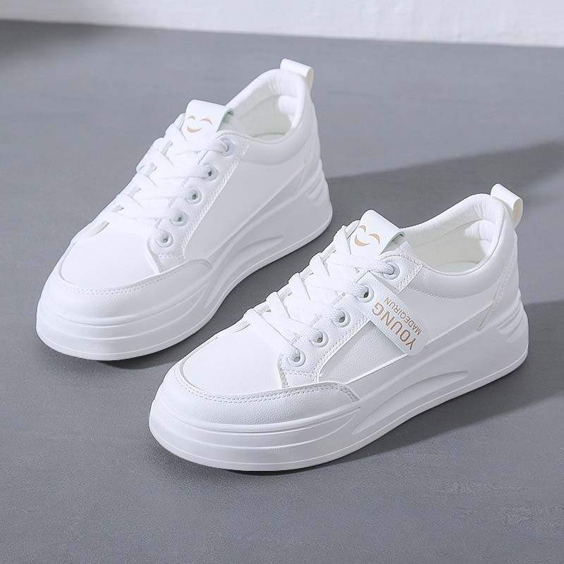 Shoes women 2025 spring and autumn new sports shoes Korean version versatile Korean version student flat bottom Internet celebrity white shoes board s