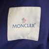 Moncler Made In Romania Hooded Coat Blue With Belt Women Used