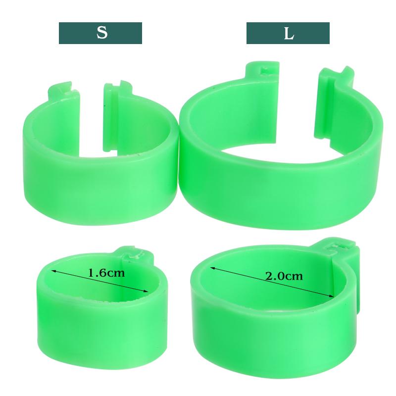 16MM 20MM Chicken Foot Ring Snap-Fit No Numbers 20/50 Pcs Identity Recognition Farm Animals Poultry Duck Goose Breeding Tools