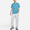 T Shirts Men's Blue Crew Neck Moderate Straight Fit DH3613-474