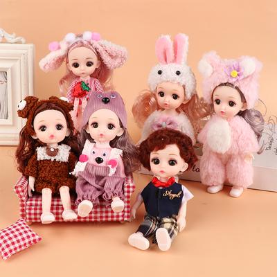Muñeca articulada móvil innovadora de 16 cm, princesa Laurie, el más nuevo juguete de maquillaje y vestido de dibujos animados, regalo para niñas y niños intercambiable