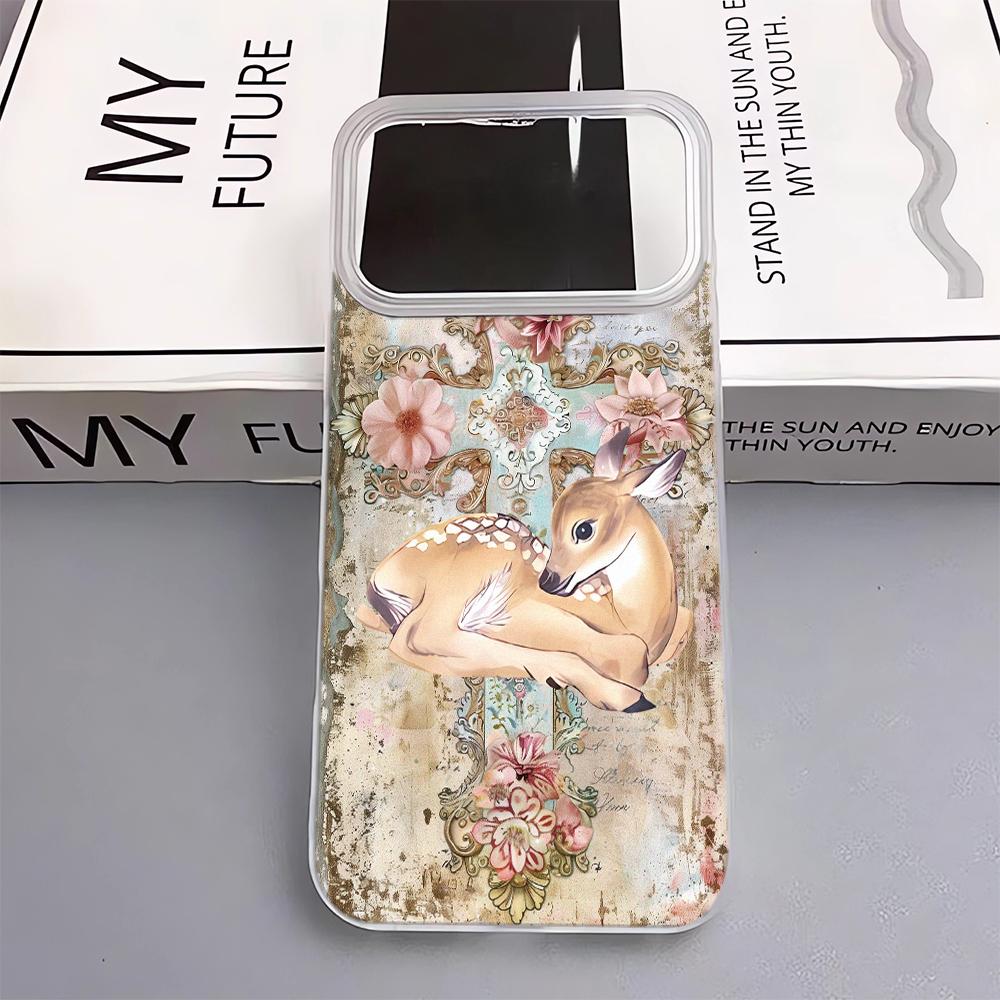 

Очаровательный чехол для телефона с олененком для IPhone 17 Pro Max 17Air 11 13 12 14 15 16 Plus, мягкий силиконовый чехол iphone 11 Pro