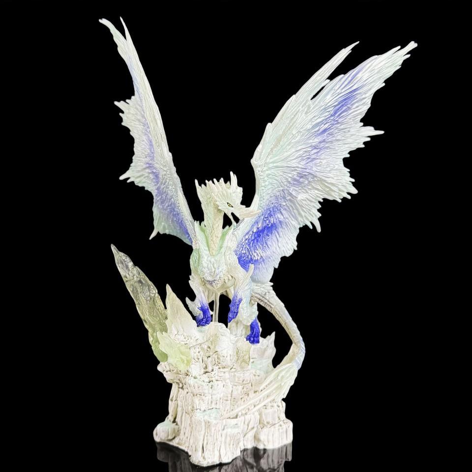 

New Game The Monster Hunter Iceborne Velkhana Jin-Ouga Kushala Daora Gore Magala Brachydios Dragon Pvc Statue Figure Model Toys белый