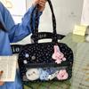 New Y2k Cute Large Capacity Ita Bag Lolita Girls Transparent Bag DIY Badge Display Shoulder Bag Fashion Comic Exhibition Handbag