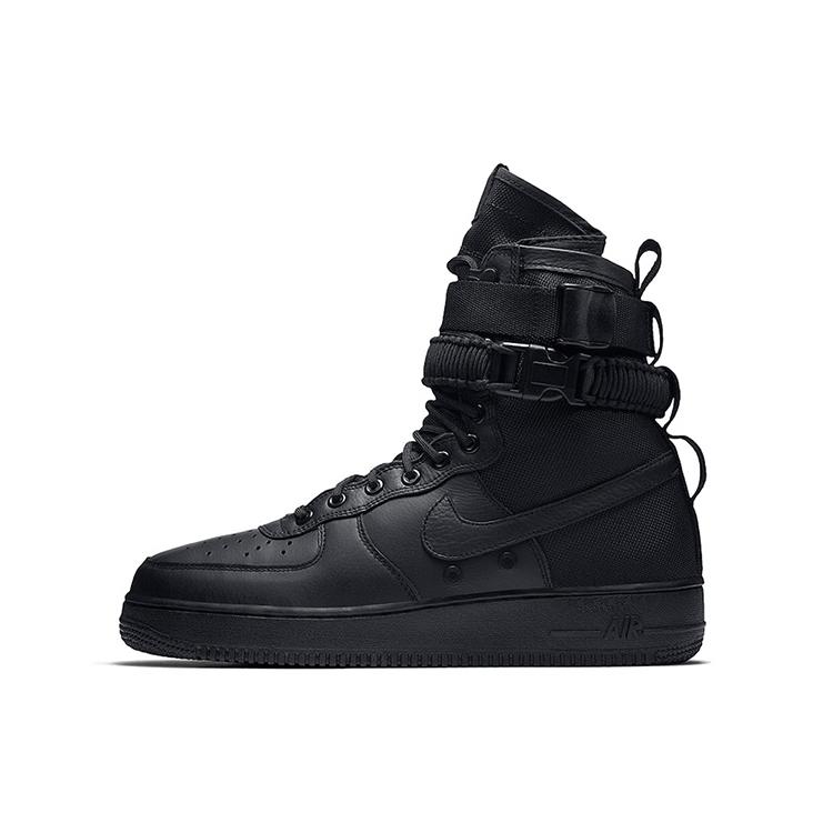 New Nike Sf Air Force 1 High Triple Black 864024-003