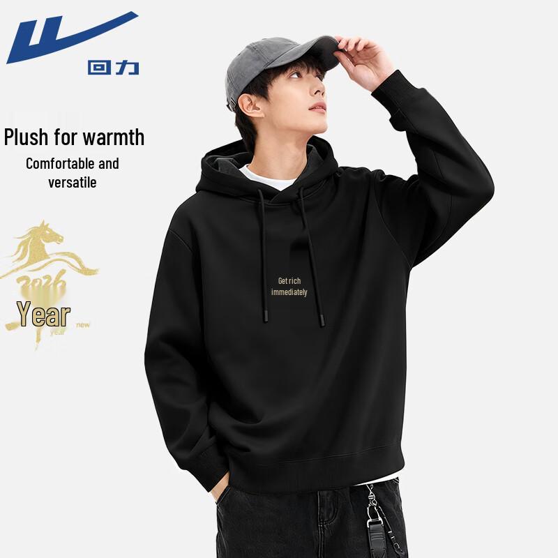 Warrior Unisex Plush Hooded Fortune Coin Print Pullover 2XL 2990₽