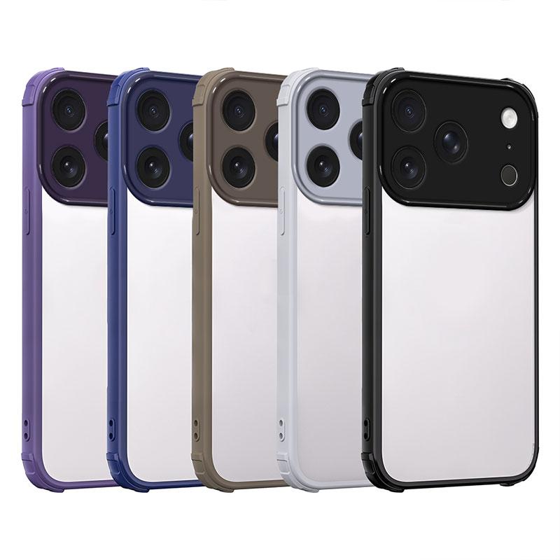 Shockproof Case For Iphone 17 Pro Hard Back Cover For Iphone 17 Pro Max TPU + PC Bumper Protective Capa Iphone17promax Coque