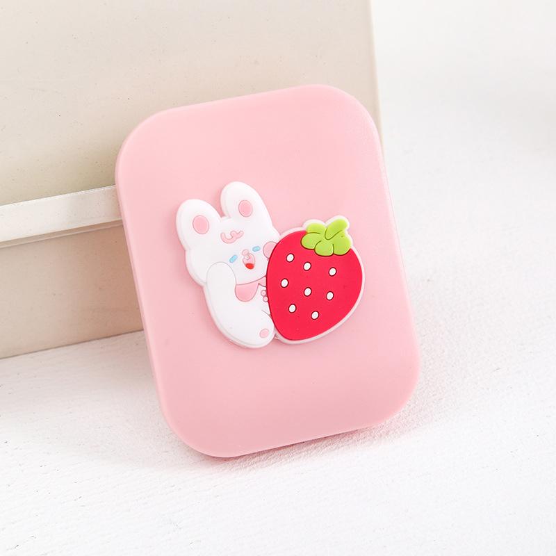 Perie de păr portabilă de buzunar cu desen animat, mică pentru călătorie, masaj, mini oglindă de buzunar, pieptene pliabil pentru femei, fete, instrumente de styling drăguțe