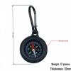 Silicone Carabiner Compass Clip with Quick Release - Customizable for Outdoor Use