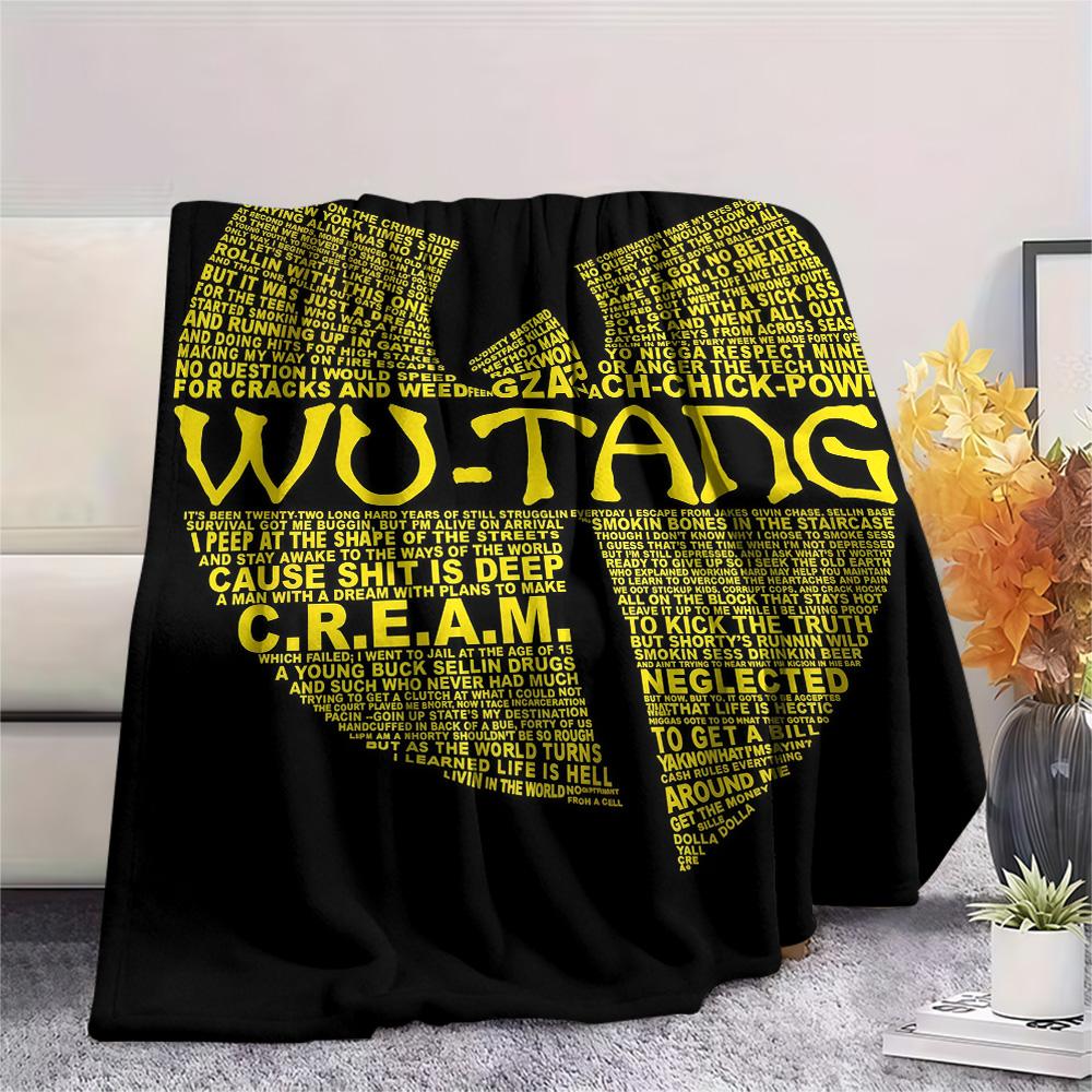 Wu‑Tang Clan Flannel Blanket, High quality Comfortable for All Seasons, Home Decor, Warmth and Comfort