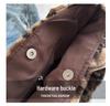 Leopard Print Fuzzy Retro Bucket Shoulder Bag, Large Capacity, Winter 2025 Women's Crossbody Underarm Bag
