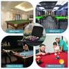 16 Grids Billiard Balls Bag Travel Pool Ball Storage Case Professional with Carry Handle and Double Zipper Billiard Accessories