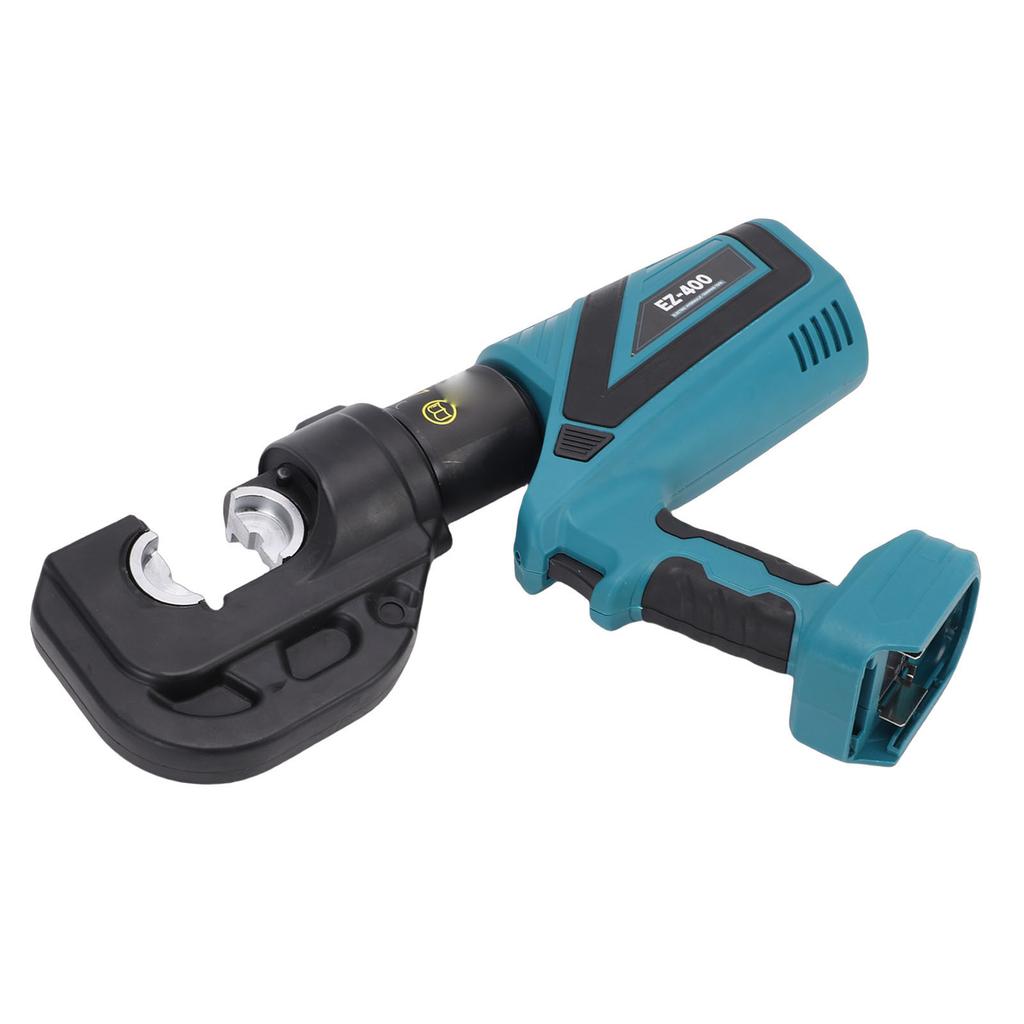Electric Hydraulic Crimping Tool, 120KN Silicone Handle, 360 Rotating Head for Copper Aluminum Cable, Crimping Pliers with Industrial Display and Two