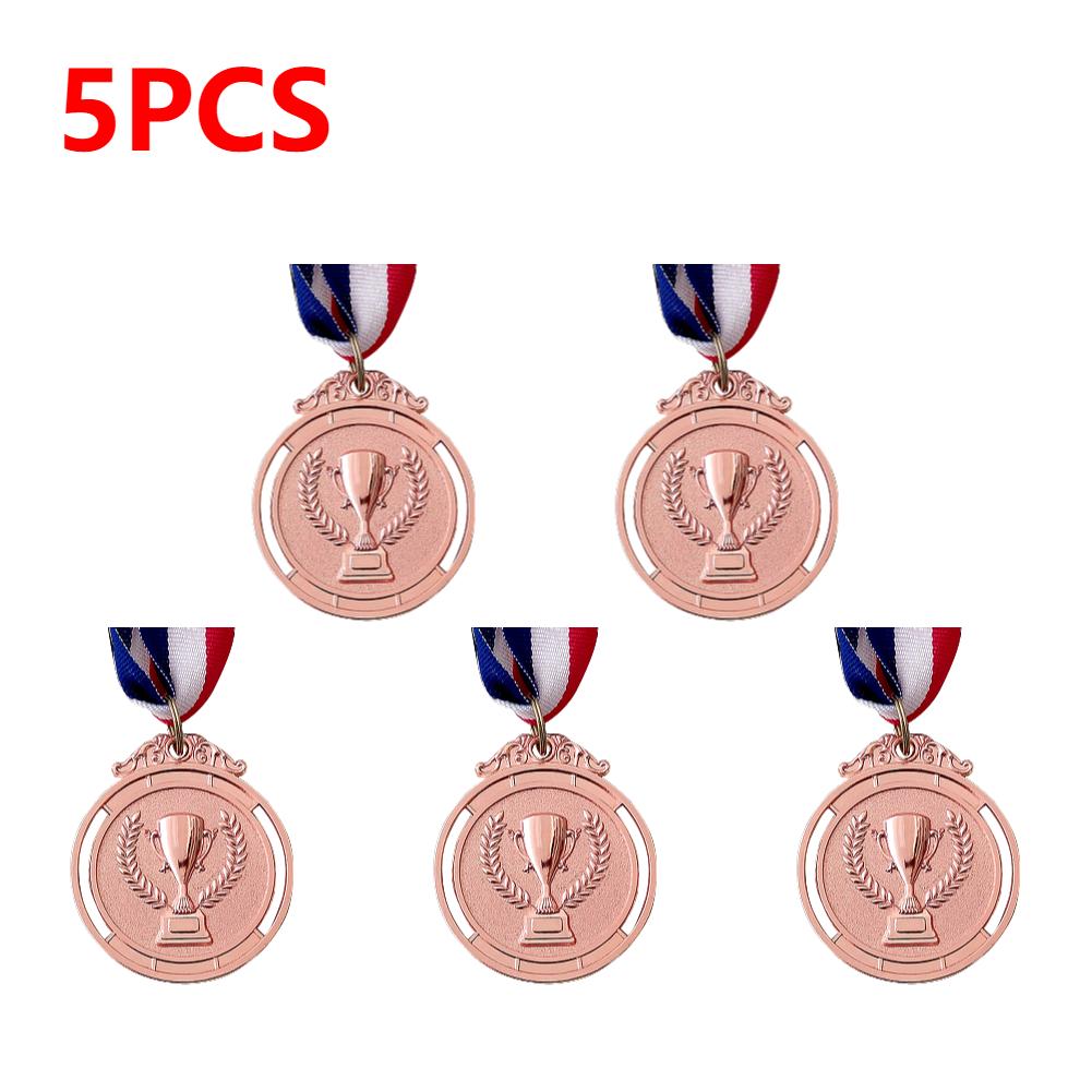 5/10PCS Gold Silver Bronze Award Medal Winner Reward Toys Sport Football Competition Prizes Award Medal For Souvenir Gift