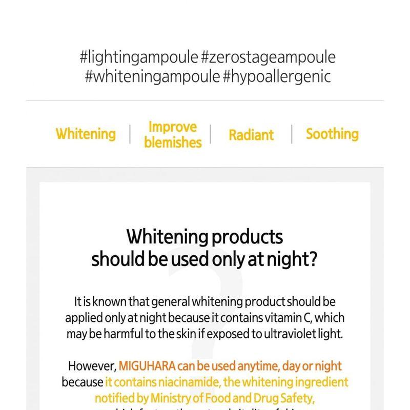 MIGUHARA Ultra Whitening Perfect Ampoule Jumbo