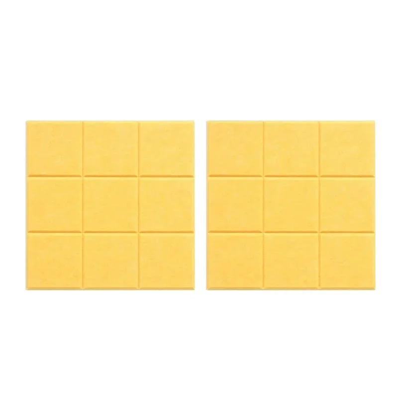 1/2/4PCS Nine Grid Felt Message Board Wall Mounted Bulletin Board for Office Decoration Notepad Holder Home Photo Display Use