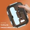 Compartment 1500ML Portable Lunch Box Kids Students Office Bento Box with Fork and Spoon Microwave Food Storage Container