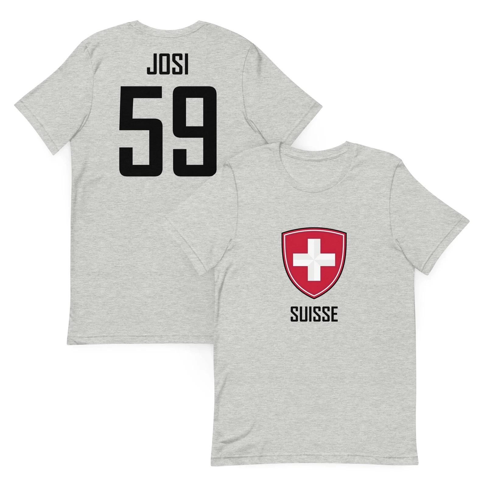Roman Josi #59 Team Switzerland Hockey Jersey Shirt Olympics World Cup Predators 3XL