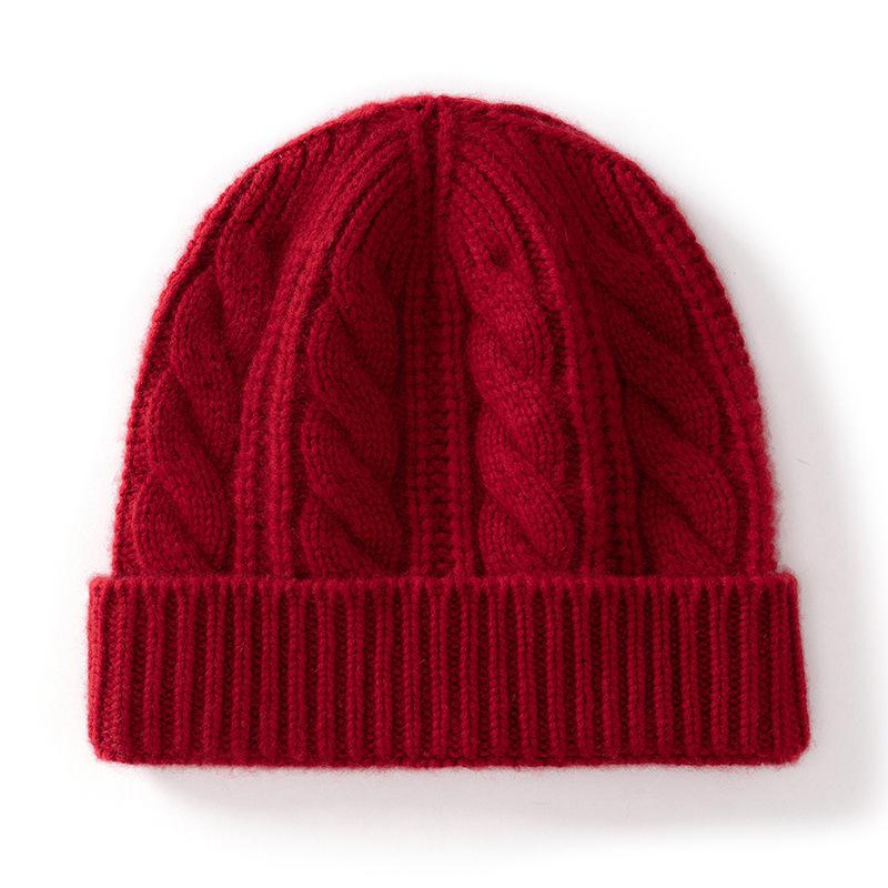 Cashmere Autumn and Winter New Unisex Fashionable Tweed Casual Warm Ear Protecting and Cold Proof Knitted Hat