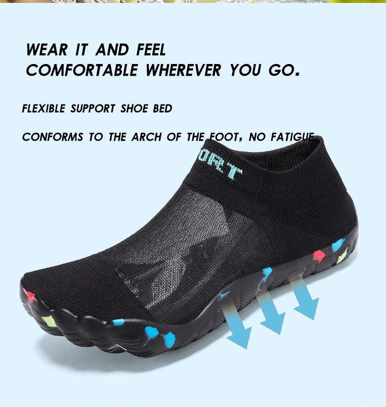Unisex Five-Finger Barefoot Trekking, Wading, and Beach Shoes: New Style Fitness Footwear for Outdoor Adventures