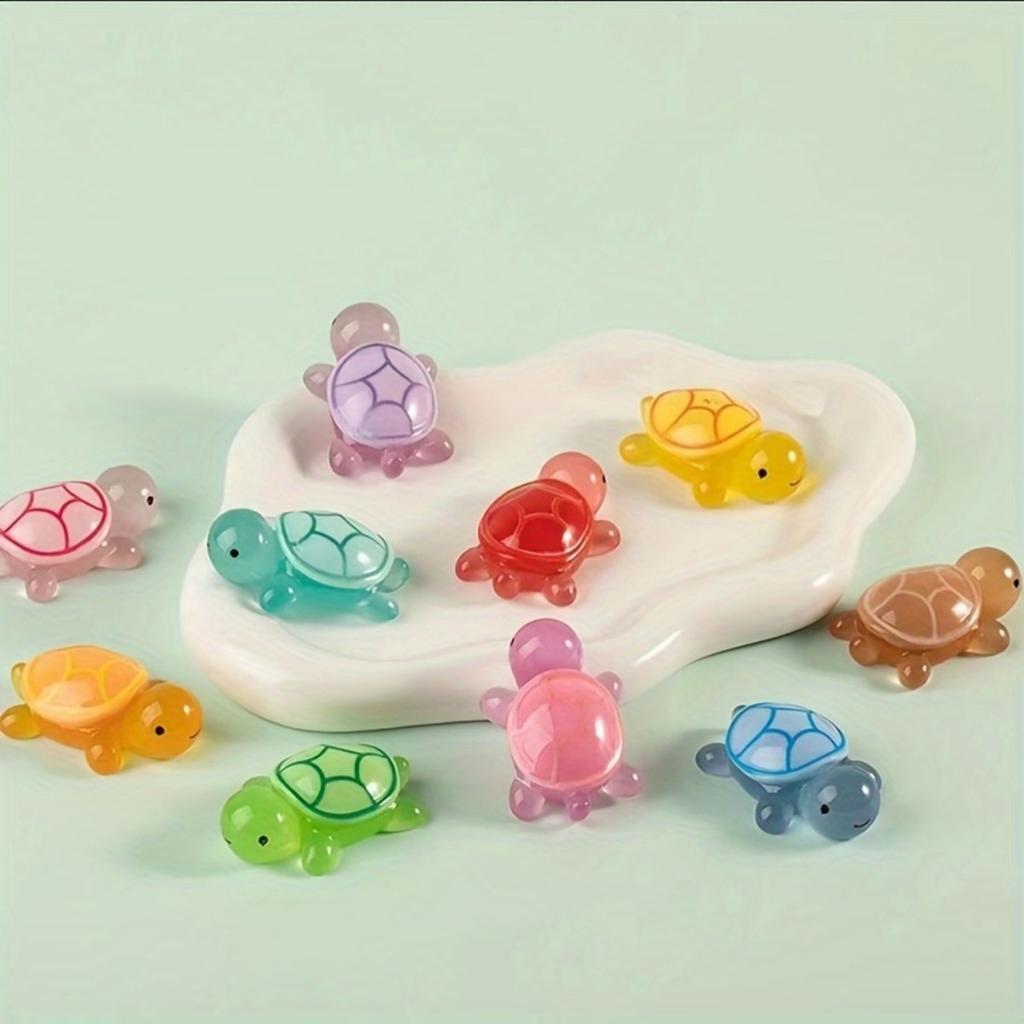 2 Stück Mini-Silikon-Harzgussformen in Schildkrötenform – DIY-Mikrolandschafts-Dekorationsset – Mehrere Teile für kleine Tisch-Harzbasteleien