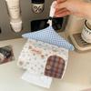 Floral Wall-Mounted Fabric Tissue Bag - Punch-Free Hanging Storage