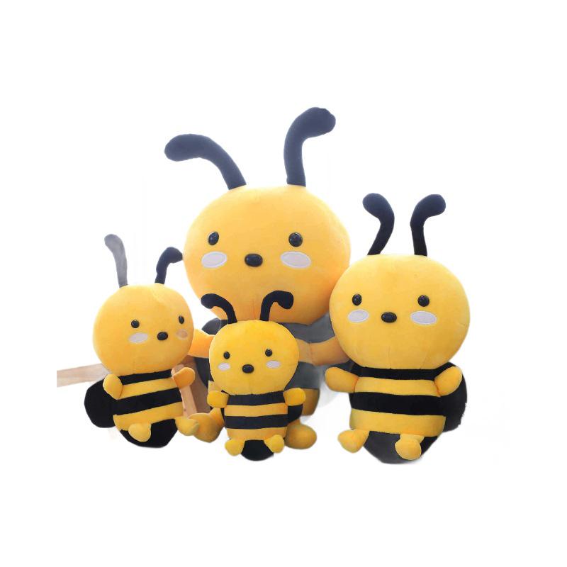 Large Yellow Honey Bee Plush Toy Cushion - Cute Simulation Doll for Kindergarten Festival Gifts