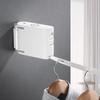 Retractable Indoor/Outdoor No-Drill Clothesline: Windproof, Anti-slip Drying Rack for Balconies and Dorms.
