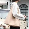 IELGY Korean version of simple lychee pattern handbag, casual pu leather mother bag, fashionable large-capacity shoulder women's bag