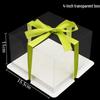 Transparent Double Layer Tall Birthday Cake Box
