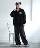 [IMPROVES] [SIDEWAYSTANCE] Thick Embroidered Circle Logo Fleece Half-Zip Sweatshirt
