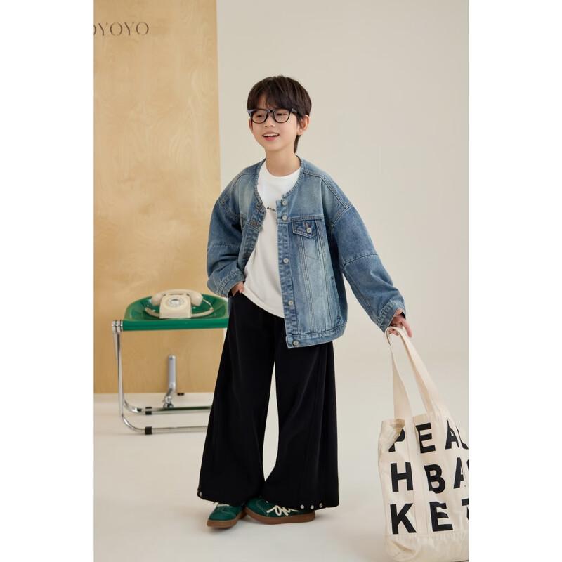 Unisex Loose Fit Wide-Leg Cotton Pants
