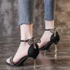 New Women Sandals Sexy High Heels Shoes Designer Crystal Stilettos Pumps Spring Summer Fashion Dress Party Women Slippers