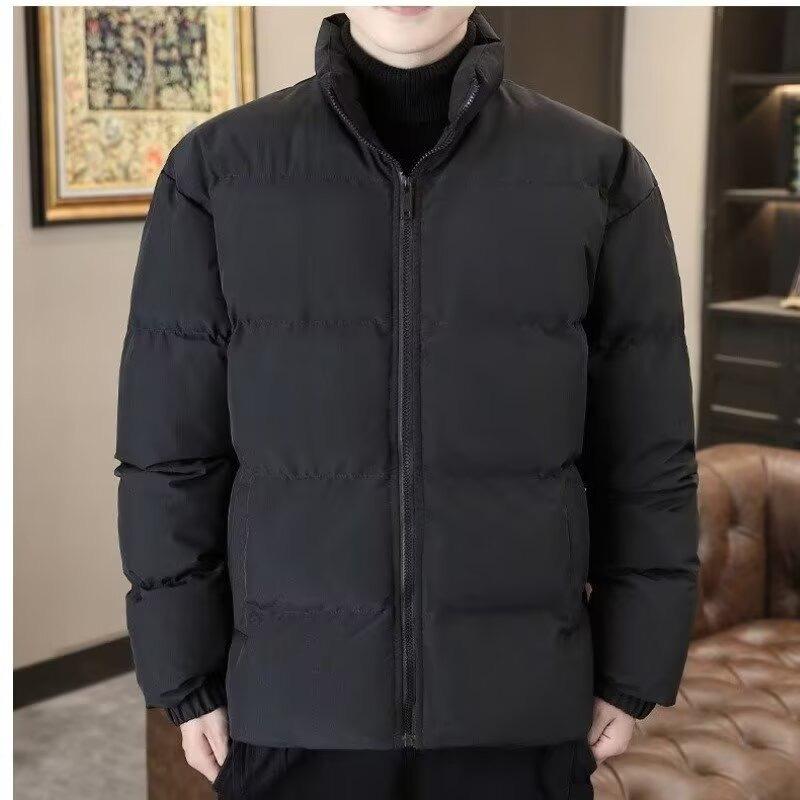 Large Size Down Bread Clothes Men's Padded Jacket Jacket Autumn and Winter Stand-up Collar Casual Padded Jacket Clothes