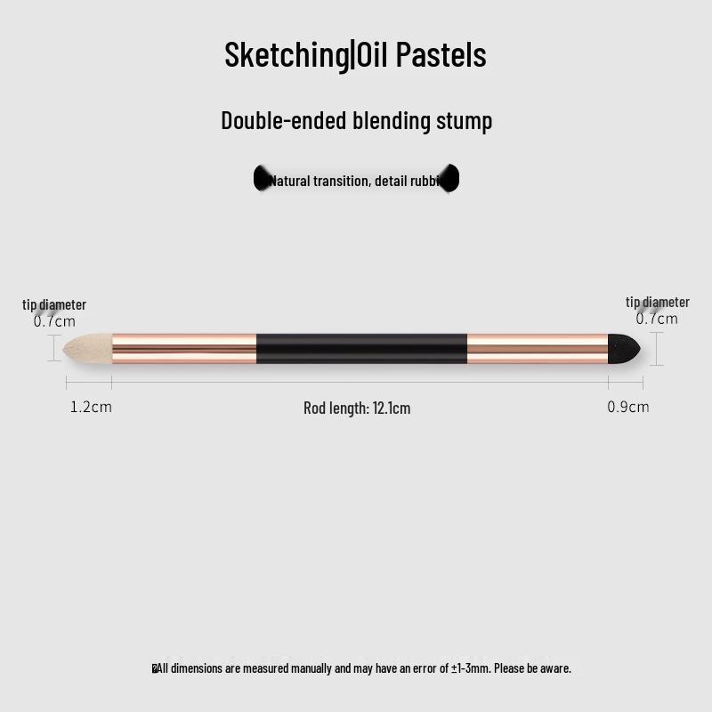 Sketching & Blending Tools Set: Blending Stumps, Sponge Ball, and Tortillon Paper