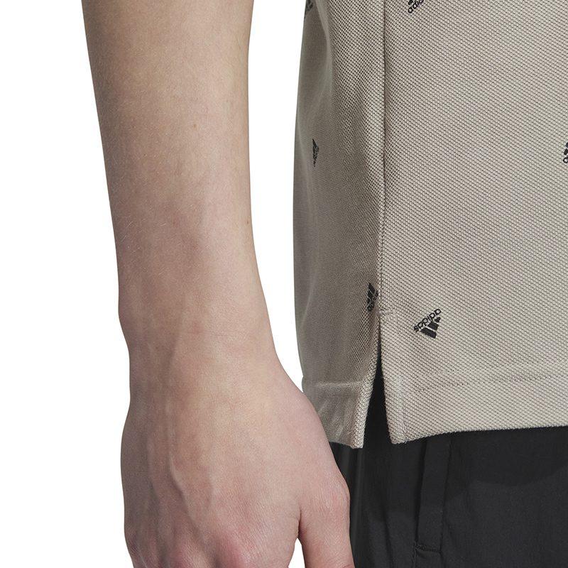 Adidas Polo Shirts Men's Gray Polo Collar Moderate Straight Fit IA8153