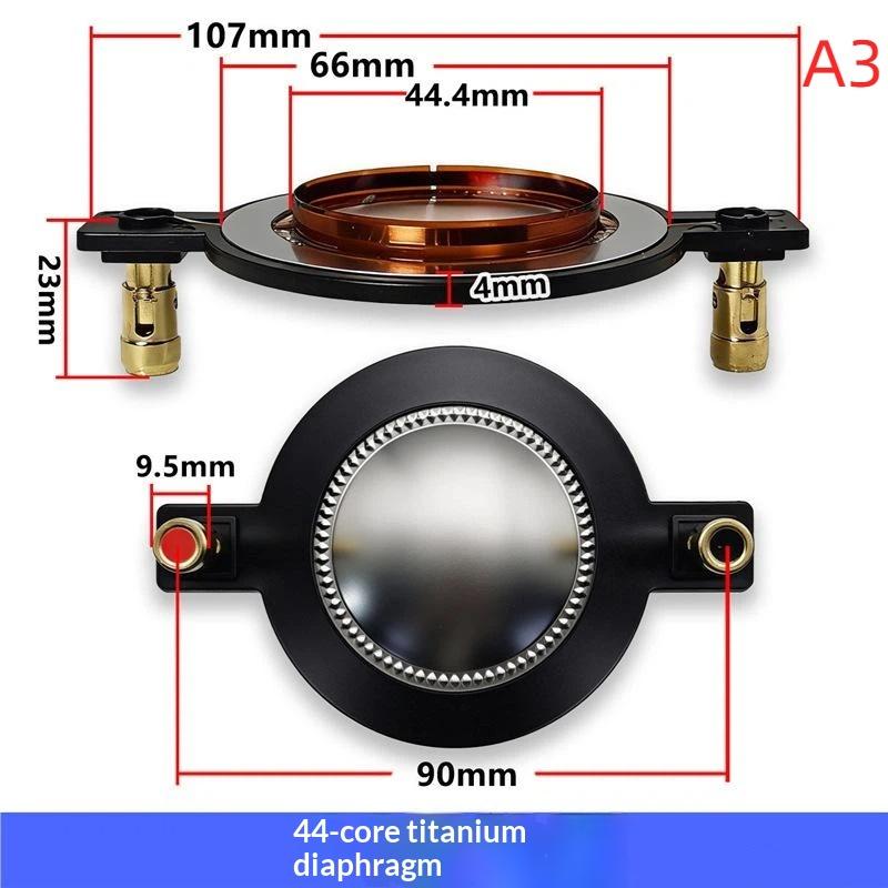 1Pcs Titanium Compression Driver Diaphragm Speaker Voice Coil Unit Multiple Sizes High Fidelity For Speaker Repair Replacement