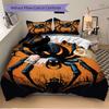 3pcs Spider Web Duvet Cover Set - Includes 1 Duvet Cover and 2 Pillowcases, No Quilt Core, All-Season Home Decor Yy251111025