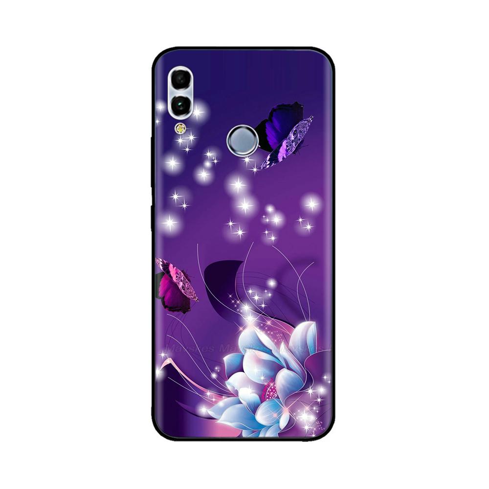 For Huawei P Smart 2019 6.21" Soft Black Silicone Phone Back Cover Case For Huawei P Smart 2019 POT-LX1 POT-LX3 POT LX1 Case Bag