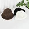 Women's Winter Faux Shearling Bucket Hat, Thickened Windproof Fluffy Fisherman Cap, Warm Cozy Outdoor Hat for Fall Winter