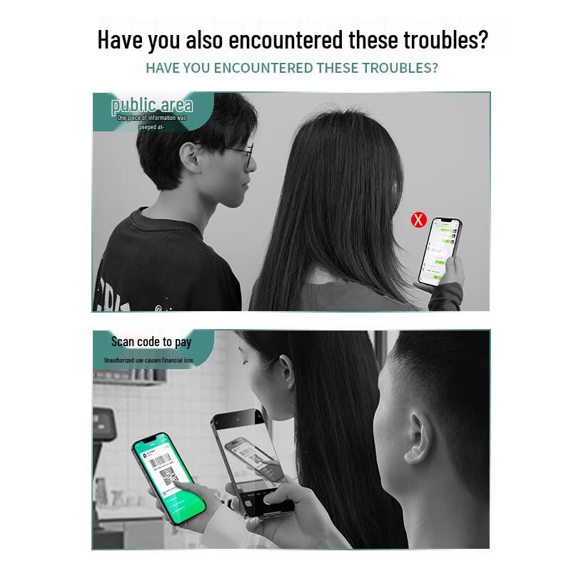 Blue Gorilla Anti-Spy Tempered Glass Screen Protector for iPhone