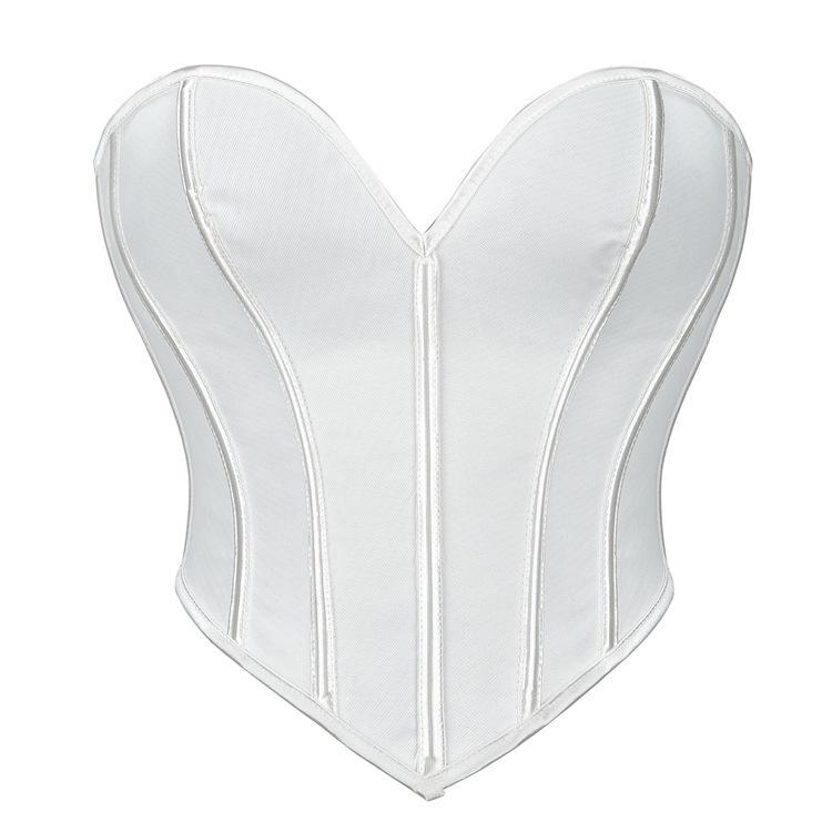Matte Bandeau Body Shaping Corset Lingerie with Fishbone Structure for Women
