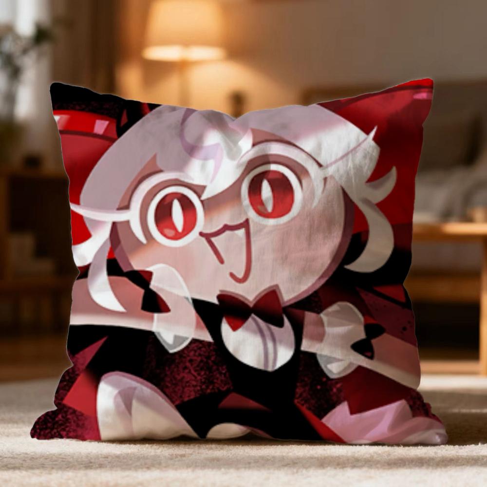 Popular C-Ccookie Run Kingdom Cushion Cover Soft Washable Pillow Case Multi-Scene For Couch Bed Travel Office Use